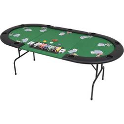 vidaXL 9 Player Folding Poker Table