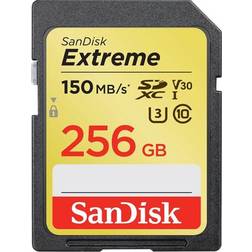 SanDisk Extreme SDXC Class10 UHS-I U3 V30 150/70MB/s 256GB