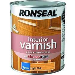 Ronseal Quick Dry Interior Varnish Wood Protection Beige 0.75L