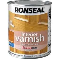 Ronseal Quick Dry Interior Varnish Wood Protection Beige 0.25L
