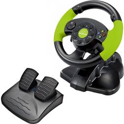 Esperanza High Octane Steering Wheel - Black/Green