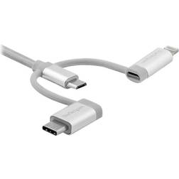 StarTech USB A-Lightning/USB C/USB B Micro 2.0 2m