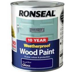 Ronseal 10 Year Weatherproof Wood Paint Blue 0.75L