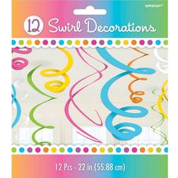 Amscan Swirl Decorations 12-pack
