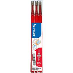 Pilot Frixion Point Red 0.5mm Refill 3pcs