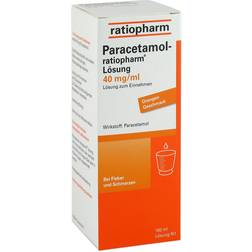 Paracetamol Ratiopharm 40mg/ml 100ml Liquid