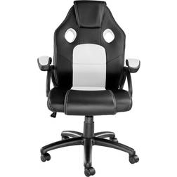 tectake Mike Gaming Chair - Black/White