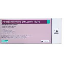 Paracetamol 500mg 100pcs Effervescent Tablet