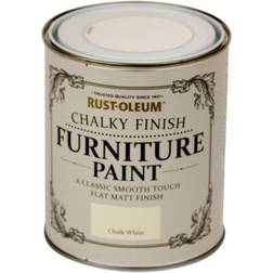 Rust-Oleum Furniture Wood Paint Chalky White 0.75L