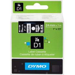 Dymo Label Cassette D1 Black on White 2.4cmx7m