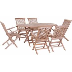 vidaXL 44659 Patio Dining Set, 1 Table incl. 6 Chairs