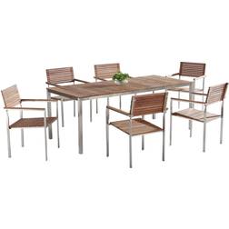 Beliani Viareggio Patio Dining Set, 1 Table incl. 6 Chairs
