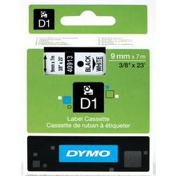 Dymo Label Cassette D1 Black on White 0.9cmx7m
