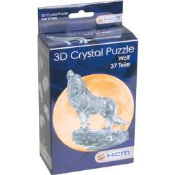 Hcm-Kinzel Crystal Puzzle Wolf Black 37 Pieces