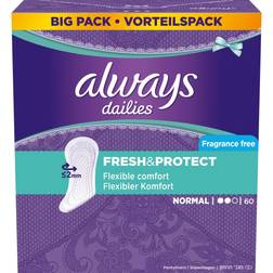 Always Dailies Fresh & Protect Fragrance Free Normal 60-pack