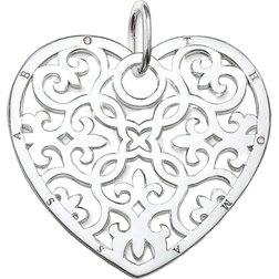 Thomas Sabo Ornament Heart Pendant - Silver