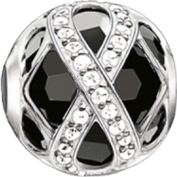 Thomas Sabo Infinity Bead Charm - Silver/Onyx/White