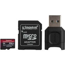 Kingston Canvas React Plus microSDXC Class 10 UHS-II U3 ​​V90 A1 285/165MB/s 256GB