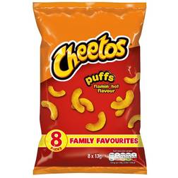 Cheetos Flamin Hot Puffs 13g 8pack