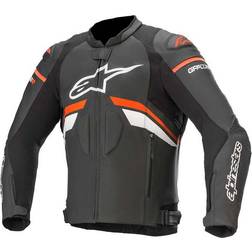 Alpinestars GP Plus R V3 Leather Jacket Black/Neon-Red/White Man