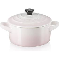 Le Creuset Shell Pink Stoneware Petite Round with lid 0.25 L 10 cm
