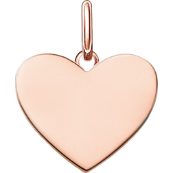 Thomas Sabo Engravable Heart Pendant - Rose Gold