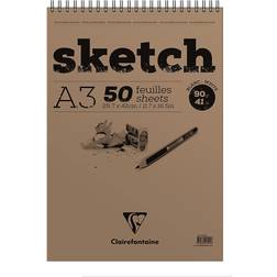 Clairefontaine Sketching Pad A3 90g 50 sheets