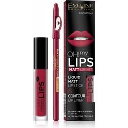 Eveline Cosmetics Oh! My Lips Matt Lip Kit #05 Red Passion