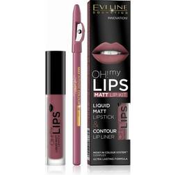 Eveline Cosmetics Oh! My Lips Matt Lip Kit #06 Cashmere Rose