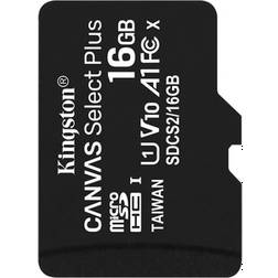 Kingston Canvas Select Plus microSDHC Class 10 UHS-I U1 V10 A1 100MB/s 16GB