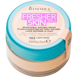 Rimmel Fresher Skin Foundation SPF15 #102 Light Nude