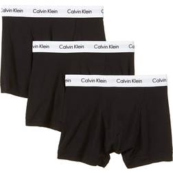Calvin Klein Cotton Stretch Trunks 3-pack - Black