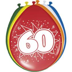 Folat Latex Ballon 60th Birthday 8-pack