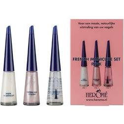 Herôme French Manicure Set Pink 3-pack