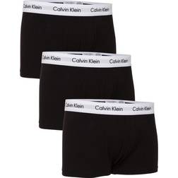 Calvin Klein Cotton Stretch Low Rise Trunks 3-pack - Black