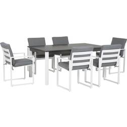 Beliani Pancole Patio Dining Set, 1 Table incl. 6 Chairs