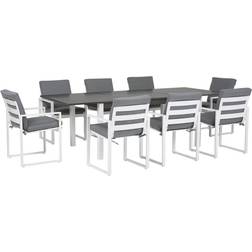 Beliani Pancole L Patio Dining Set, 1 Table incl. 8 Chairs