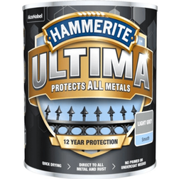 Hammerite Ultima Metal Paint Light Grey, Dark Grey 0.75L
