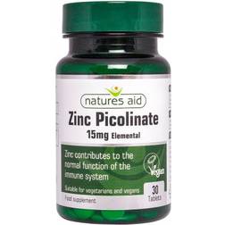 Natures Aid Zinc Picolinate 15mg 30 pcs