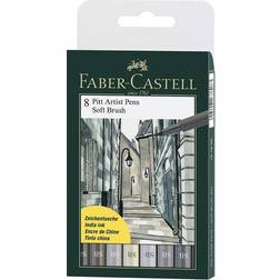 Faber-Castell Pitt Artist Pen Soft Brush 8-pack