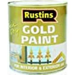 Rustins Quick Dry Gold Metal Paint, Wood Paint Gold 0.25L