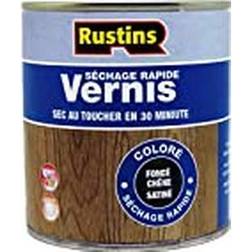 Rustins Quick Dry Coloured Varnish Wood Protection Dark Oak 0.25L