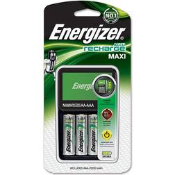 Energizer NiMH Battery Charger + AA 2000mAh Battery 4-pack