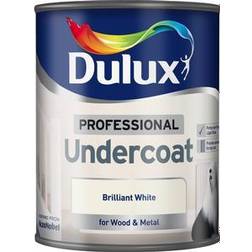 Dulux Professional Undercoat Wood Paint, Metal Paint Brilliant White 0.75L