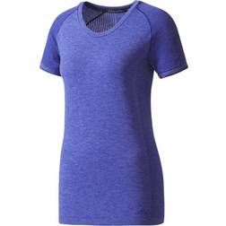 adidas Primeknit Wool T-shirt Women - Purple/Mystery Ink/Black