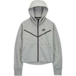 Nike Tech Fleece Windrunner Women's Full-Zip Hoodie - Dark Grey Heather/Black