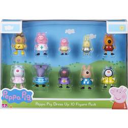 Character Peppa Pig Dress Up Figure 10 Pack