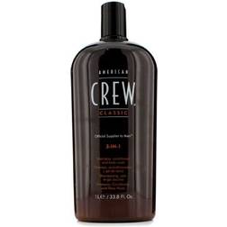 American Crew Classic 3-in-1 Shampoo, Conditioner & Body Wash 1000ml