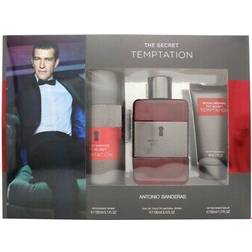 Antonio Banderas The Secret Temptation Gift Set EdT 100ml + Deo Spray 150ml + After Shave Balm 50ml