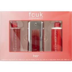 French Connection FCUK Connect Her Gift Set EdT 100ml + Body Mist 200ml + Body Lotion 250ml